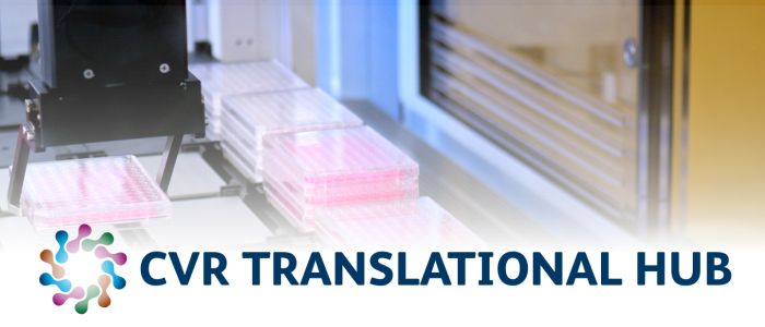 Robot multipipette moving plates containing pink liquid.