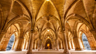 The University of Glasgow cloisters