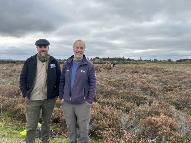 Left to right Professor Tony Pollard and Derek Alexander Landscape. Photo Credit National Trust for Scotland