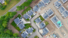 Arial view of a housing development in progress