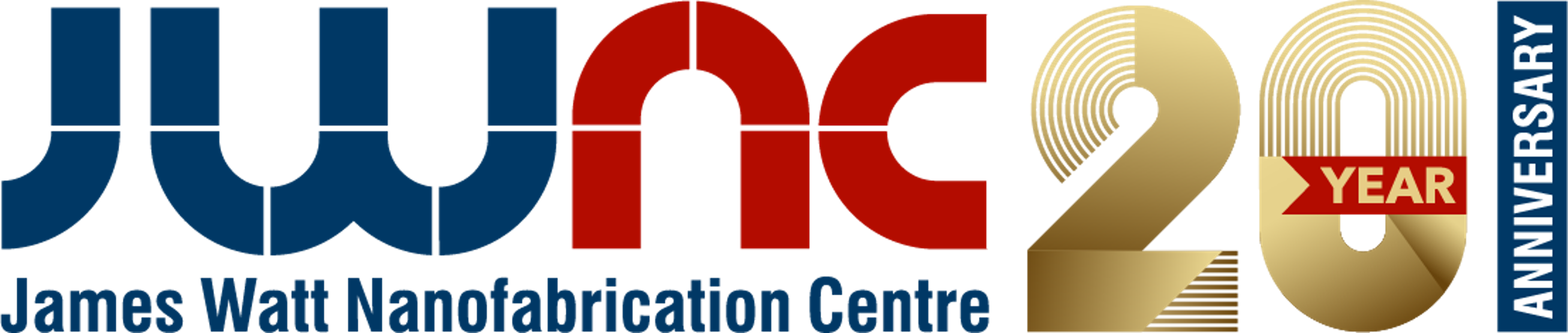 The logo for the JWNC 20th Anniversary