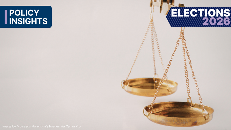 Policy Insights Elections 2026, law scales