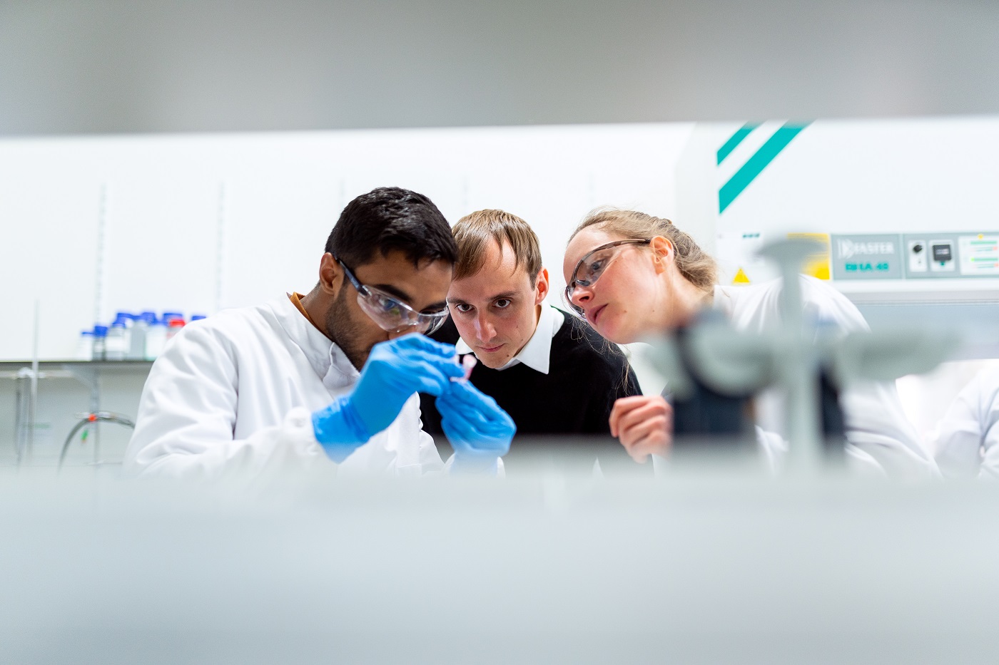 Scientist in Laboratory - Vascular splash image