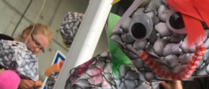 Paper mobile of paper viruses